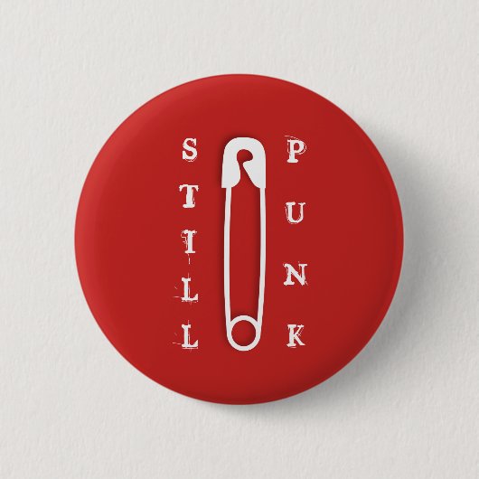 Nog steeds Punk Ronde Button 5,7 Cm (Voorkant)