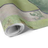 Nog steeds roze rozen in een vaas van Van Gogh Cadeaupapier (Rol Hoek)