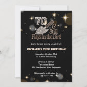 Nog steeds speelt in Dirt Gardening 70th Birthday Kaart (Voorkant)