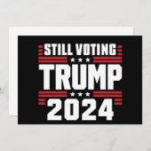 Nog steeds stemmende Trump 2024 Patriottische Amer Kaart (Voorkant / Achterkant)