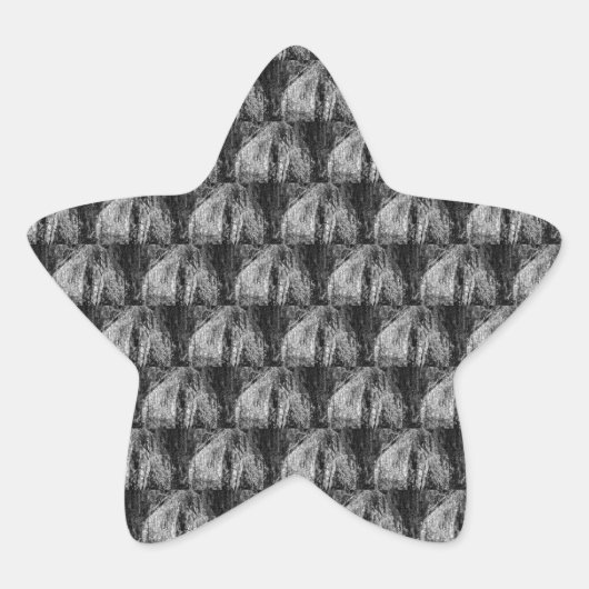 nog steeds thuis ster sticker (Voorkant)