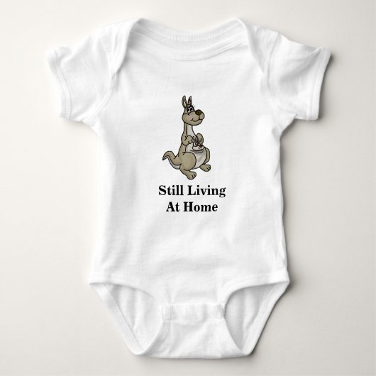 Nog steeds thuis wonen Baby Shirt (Kangoeroe & Bab (Voorkant)