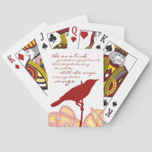 Nog steeds zingt ze pokerkaarten
