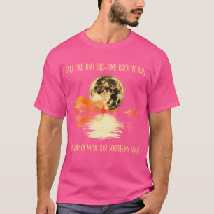 Nog steeds zoals die oude rock-'n-roll gitaar Moon T-shirt