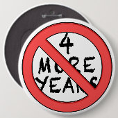 Nog vier jaar - NIET! Anti-opeisbaar Ronde Button 6,0 Cm (Voorkant /achterkant)