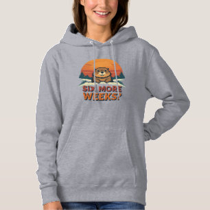 Nog zes weken? Grappige Groundhog Day Hoodie