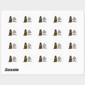 Nog zes weken winter ronde sticker (Vel)