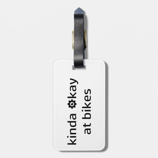Nogal goed op fietsen bagagelabel (Achterkant verticaal)