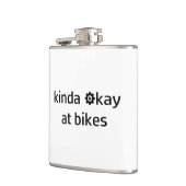 Nogal goed op fietsen heupfles (Links)