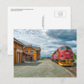 NOHAB Diesellocomotief in het Hell Railway Station Briefkaart (Voorkant / Achterkant)