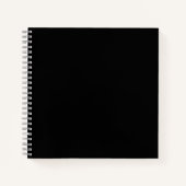 Noir #000000 Carnet Spiral (Devant)