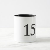 Noir 1517 tasse de sonnerie de 11 onces (Centre)