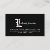 Noir 2 de monogramme de damassé de cartes de (Dos)