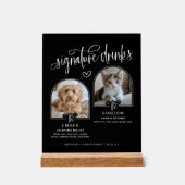 Noir 2 Photo Animaux Mariages Signature Boissons (Recto)