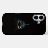 Noir 4 Luxe coque iPhone 16 Mate, Grand Requin Bla (Verso (horizontal))