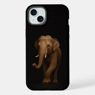 Noir 4 Luxe, Éléphant d'Inde iPhone 15 Plus