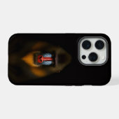 Noir 4 Luxe iPhone 15 Pro Mate Mandrill Singe (Verso Horizontal)