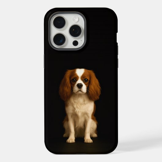 Noir 4 Luxe iPhone 15 Pro Max, Cavalier Spaniel (Verso)