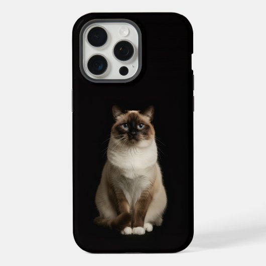 Noir 4 Luxe iPhone 15 Pro Max, Chat Birman (Verso)