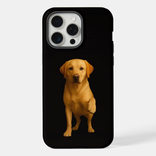 Noir 4 Luxe iPhone 15 Pro Max, Labrador tendre (Verso)