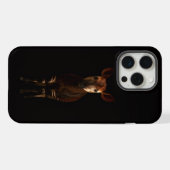 Noir 4 Luxe iPhone 15 Pro Max, Okapi de la Forêt (Verso Horizontal)