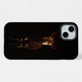 Noir 4 Luxe, Okapi de la forêt iPhone 15 Plus (Verso Horizontal)