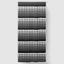 noir à blanc Mod Century mod cercles de points