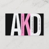 Noir à la maison moderne de rose de carte de (Dos)