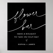 NOIR-aanloopbalk, maak uw Bouquet-teken Poster (Voorkant)