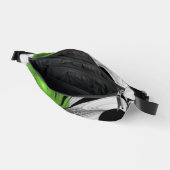 Noir Abstrait et blanc avec art fractal vert (Ouvrir)