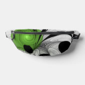 Noir Abstrait et blanc avec art fractal vert (Poser)