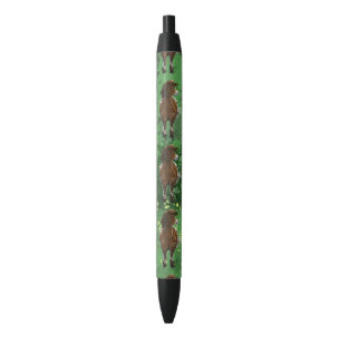 Noir Accessoires de bureau en Camel mignon Stylo en enc