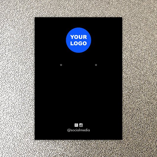 Noir Ajouter Logo Porte-bijoux Porte-bijoux