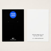 Noir Ajouter Logo Porte-bijoux Porte-bijoux (Devant & derrière)