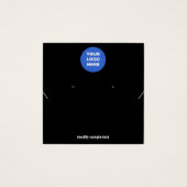 Noir Ajouter votre logo collier d'oreille Écran (Devant)