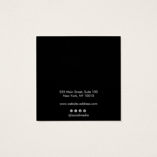 Noir Ajouter votre logo collier d'oreille Écran (Dos)