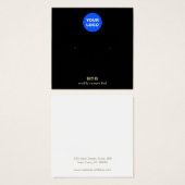 Noir Ajouter Votre Logo Costume Écouter Carte Écra (Devant & derrière)