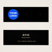 Noir Ajouter Votre Logo Costume Écouter Carte Écra (Devant & derrière)