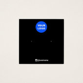 Noir Ajouter Votre Logo Écran De Bijoux À Porter (Devant)