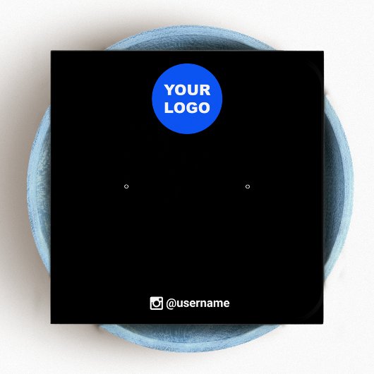 Noir Ajouter Votre Logo Écran De Bijoux À Porter