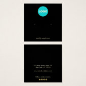 Noir Ajouter votre logo Écran d'oreille (Devant & derrière)