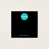 Noir Ajouter votre logo Écran d'oreille (Devant)