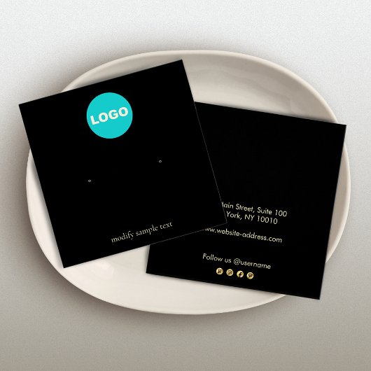 Noir Ajouter votre logo Écran d'oreille