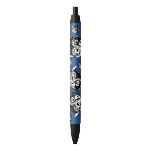 Noir Alice vintage dans le stylo de chat de Cheshire du