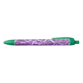 Noir Allium Purple Fleurs Vert Stylo (Haut)