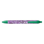 Noir Allium Purple Fleurs Vert Stylo (Dos)