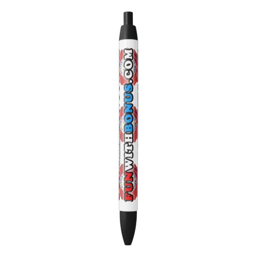 Noir Amusement avec le stylo de site Web de (devant Vertical)
