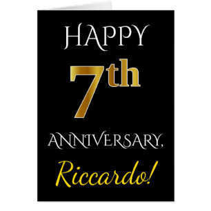 Noir, anniversaire de mariage d'or de Faux 7ème +