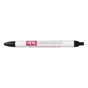 Noir APG "Find a Genealogist" Stylo avec encre noire