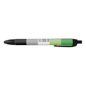 Noir Aromantic Nom du drapeau Stylo (Bas)